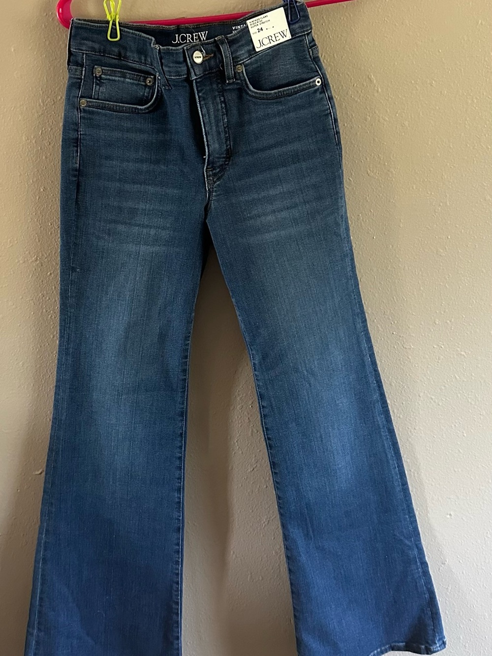 NWT J.Crew Vintage Flare High Rise Jeans – Size 24 (Repaired)
